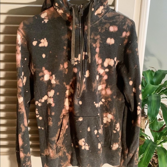 Bleached Nike Quarter Zip - Picture 1 of 1
